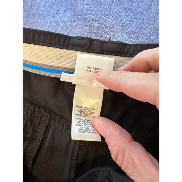 ExOfficio Women's Black Mid Rise Straight Leg Hiking Pants Size 14 - Picture 5 of 7